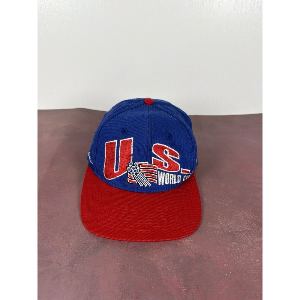Vintage 90s 1994 World Cup Hat USA Soccer Snapback Hat Team United States APEX